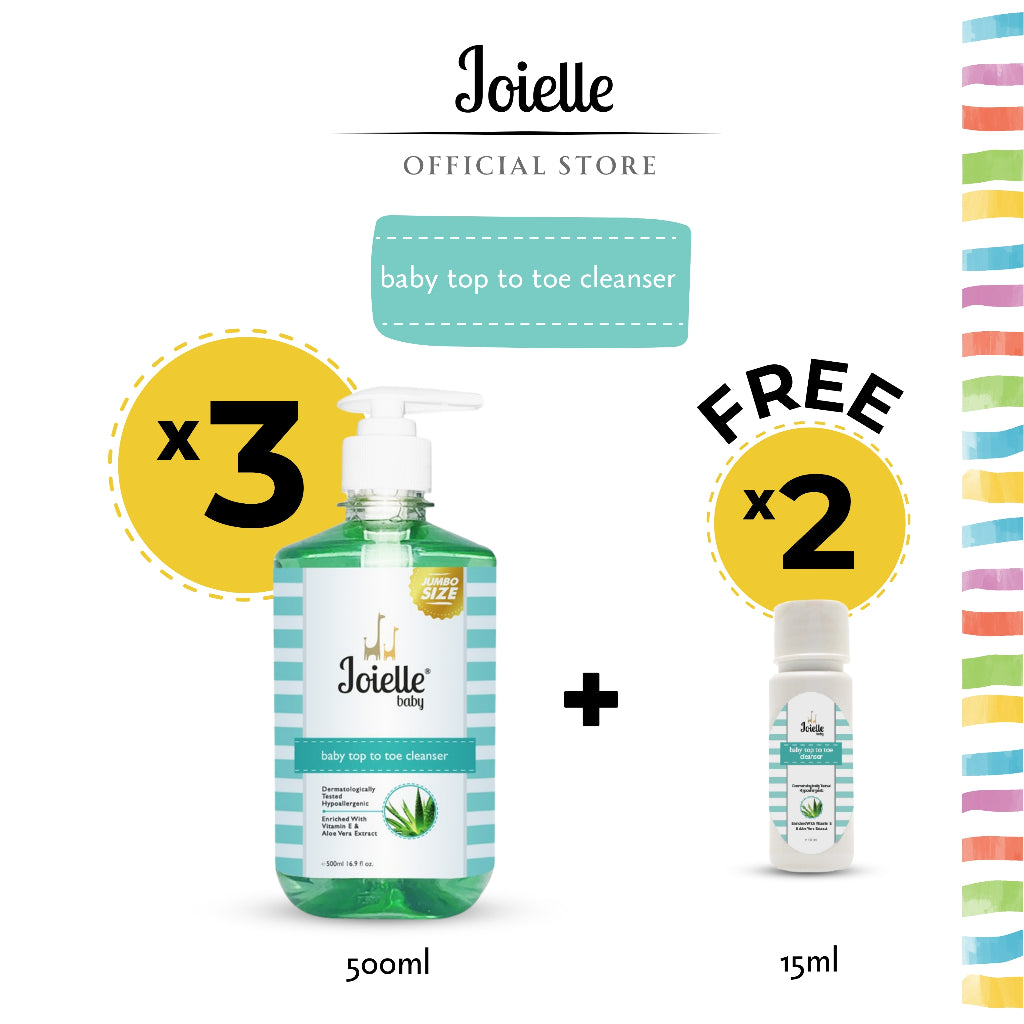 Joielle BUNDLE 500ml Baby Top To Toe Cleanser