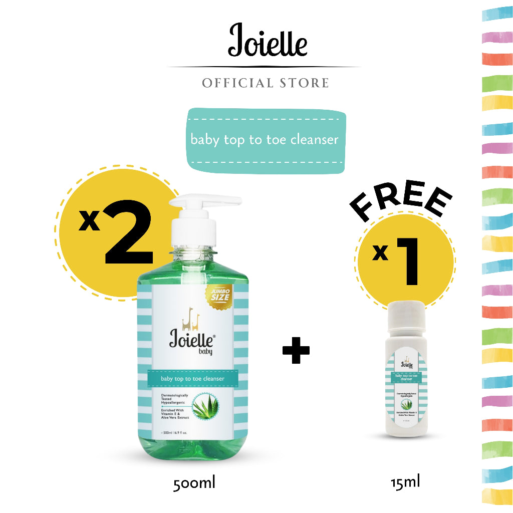 Joielle BUNDLE 500ml Baby Top To Toe Cleanser