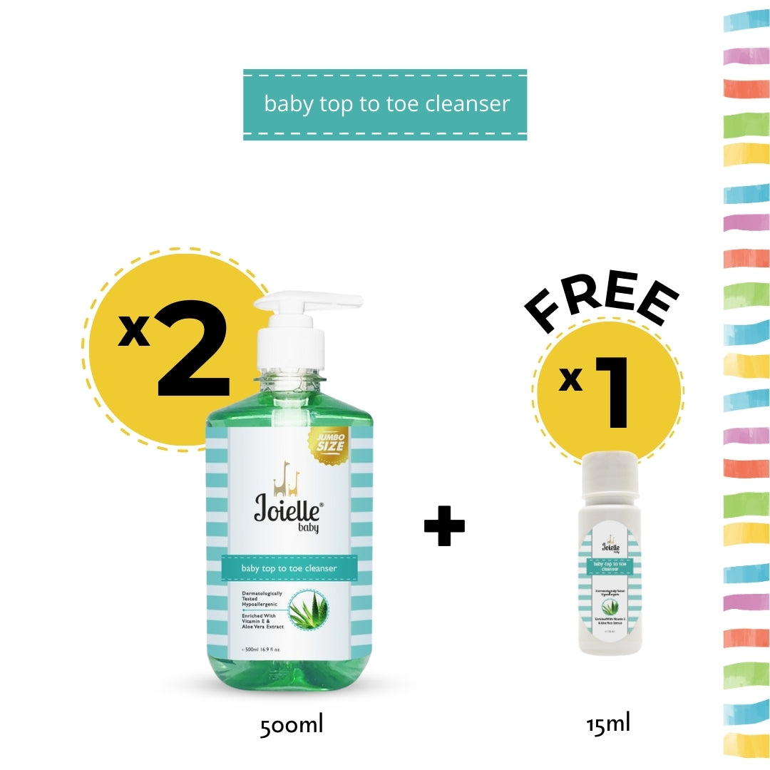 BUNDLE Baby Top To Toe Cleanser 500ml + FREE Baby Top To Toe 15ml