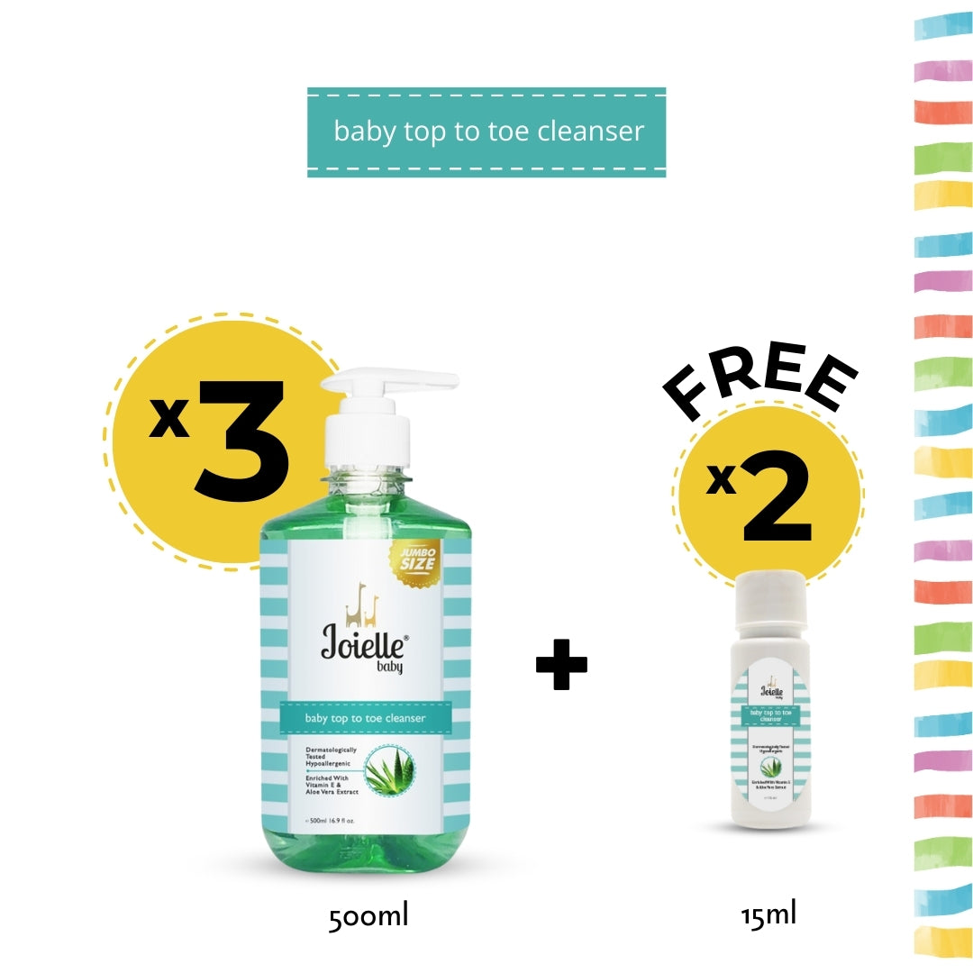 BUNDLE Baby Top To Toe Cleanser 500ml + FREE Baby Top To Toe 15ml